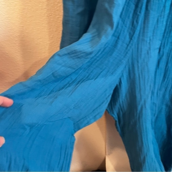 Sundry spag strap jumpsuit blue size 1 made with organic cotton wide leg - Picture 6 of 14